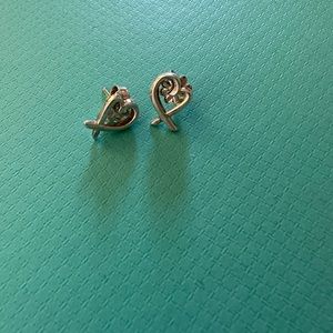 COPY - Tiffany’s sterling silver open heart earrings